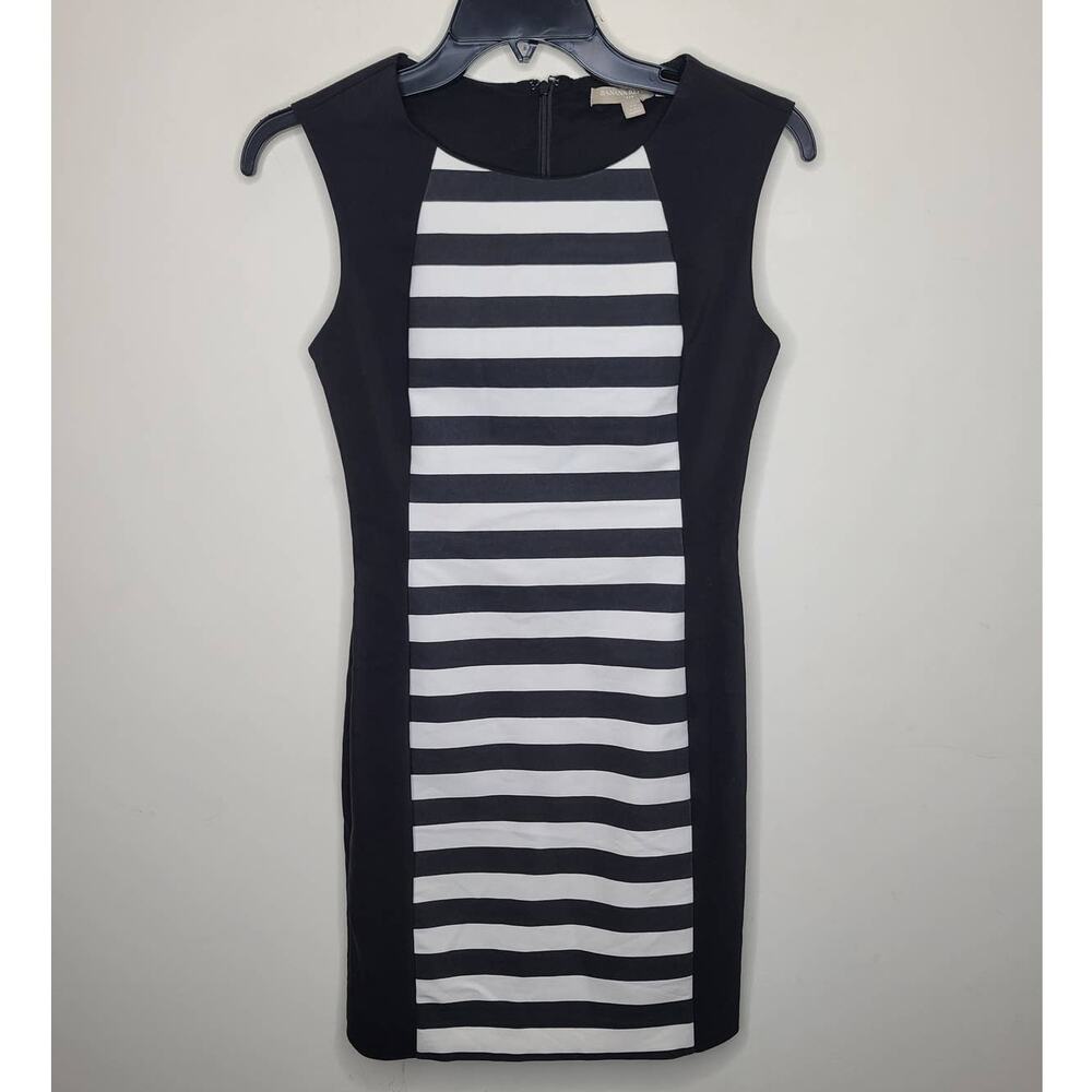 Banana Republic black white striped dress - 0P